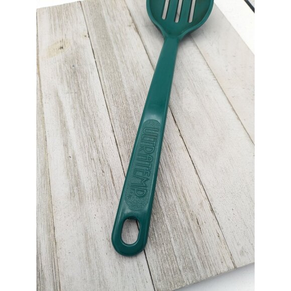 Vintage Ultratemp Slotted Serving Spoon Green Robinson - Picture 3 of 9